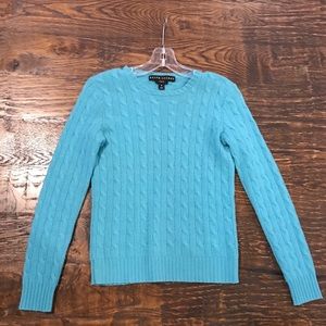 Baby blue Ralph Lauren cashmere sweater, medium